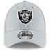 Men's Oakland Raiders New Era Gray Team Classic 39THIRTY Flex Hat 2485418